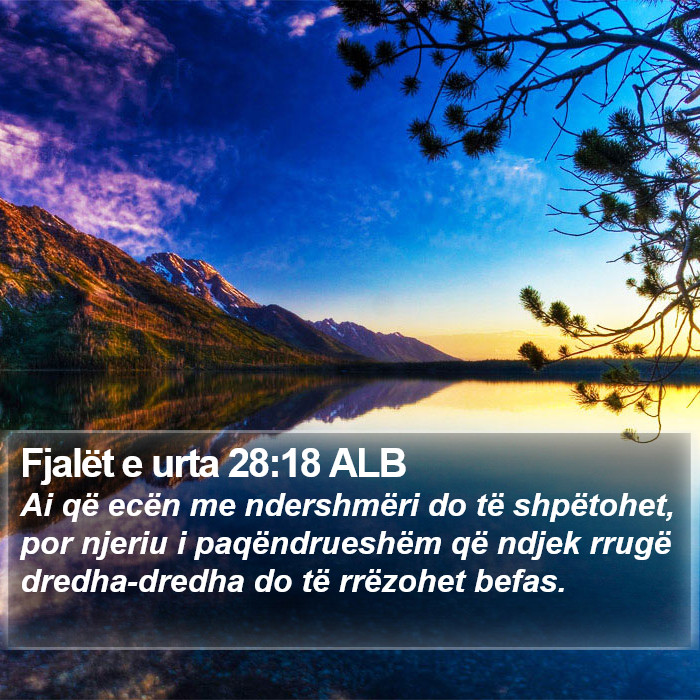 Fjalët e urta 28:18 ALB Bible Study