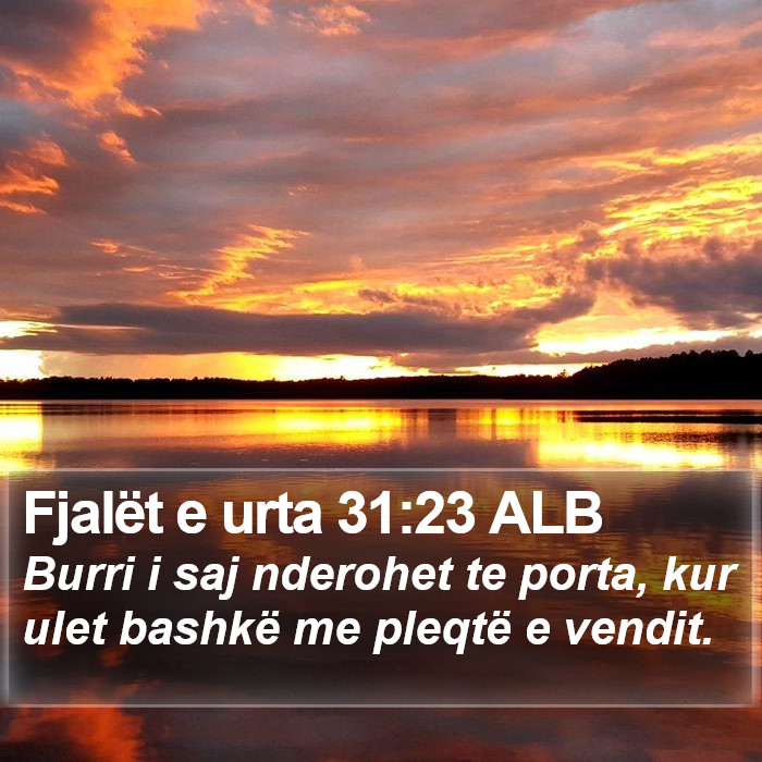 Fjalët e urta 31:23 ALB Bible Study