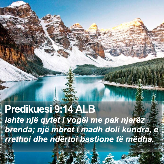 Predikuesi 9:14 ALB Bible Study