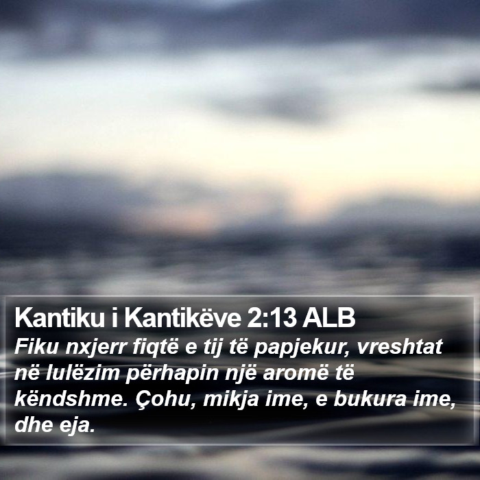 Kantiku i Kantikëve 2:13 ALB Bible Study