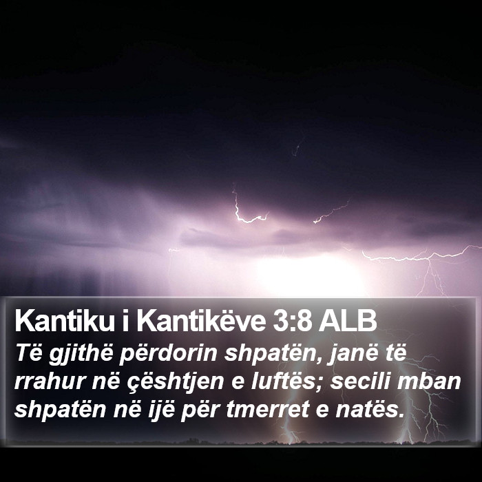 Kantiku i Kantikëve 3:8 ALB Bible Study