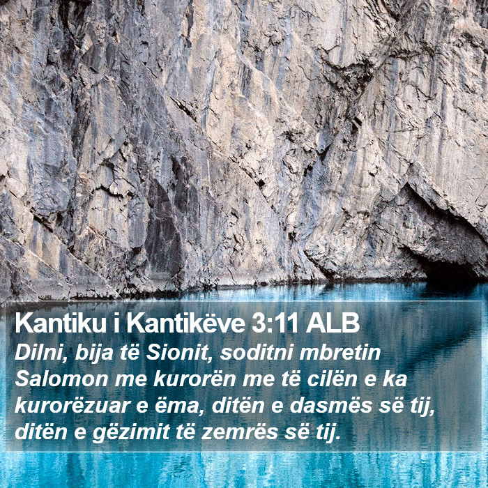 Kantiku i Kantikëve 3:11 ALB Bible Study