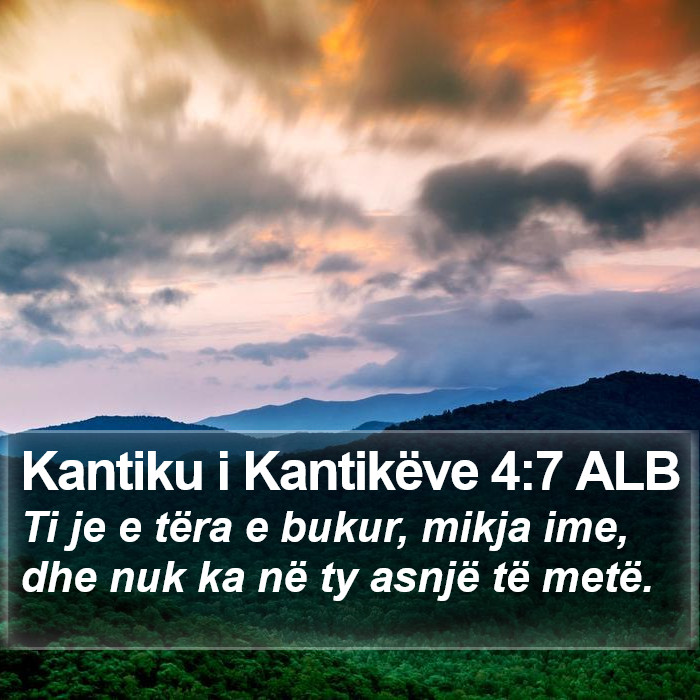 Kantiku i Kantikëve 4:7 ALB Bible Study