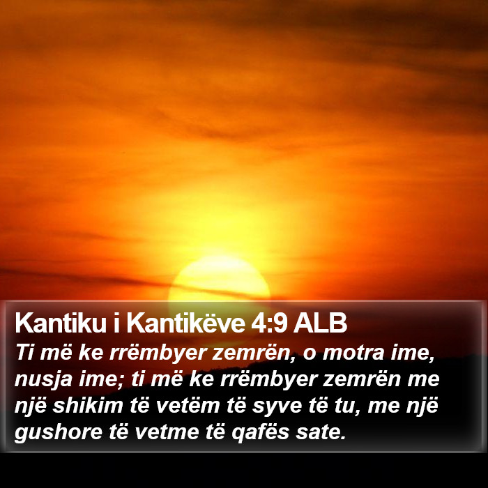 Kantiku i Kantikëve 4:9 ALB Bible Study