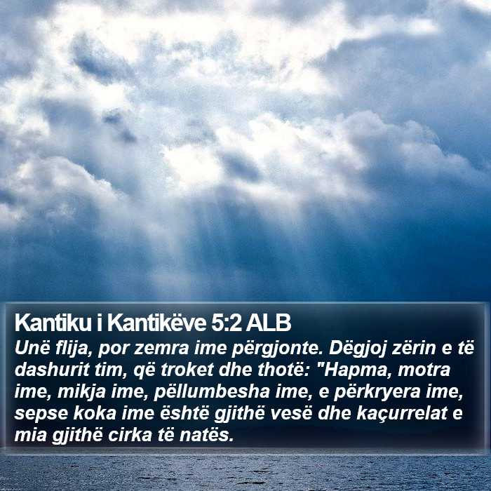 Kantiku i Kantikëve 5:2 ALB Bible Study