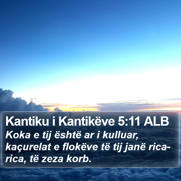 Kantiku i Kantikëve 5:11 ALB Bible Study