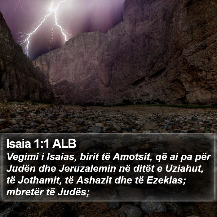 Isaia 1:1 ALB Bible Study