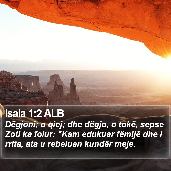 Isaia 1:2 ALB Bible Study