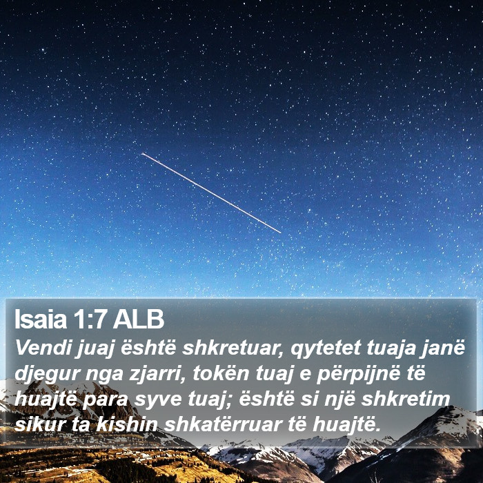 Isaia 1:7 ALB Bible Study