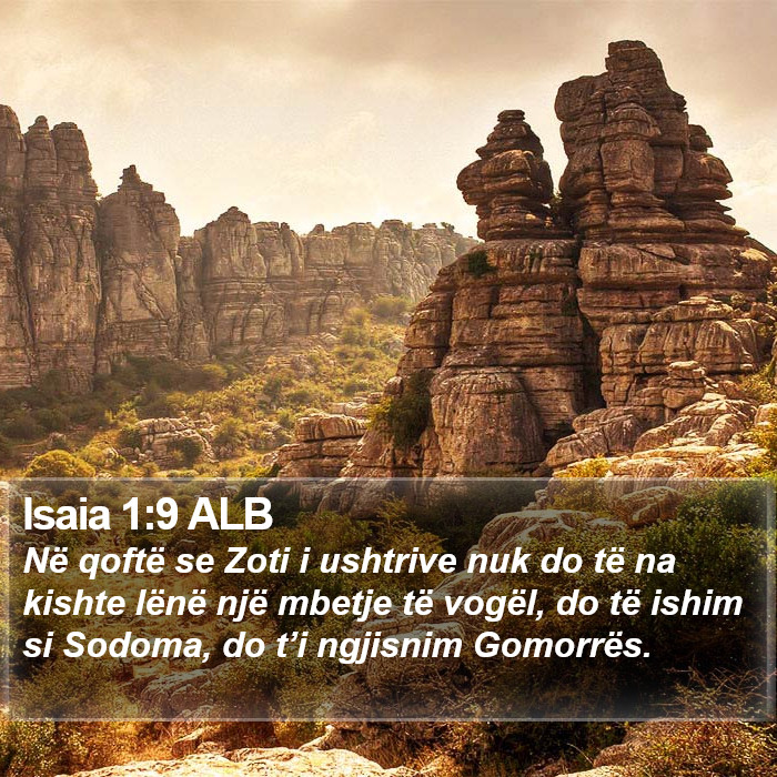 Isaia 1:9 ALB Bible Study