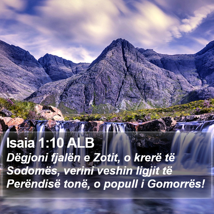 Isaia 1:10 ALB Bible Study