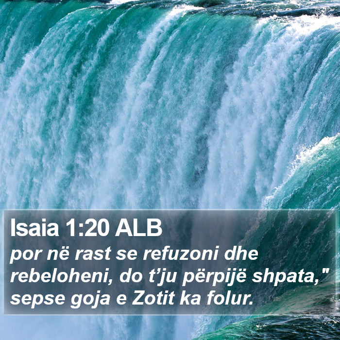 Isaia 1:20 ALB Bible Study