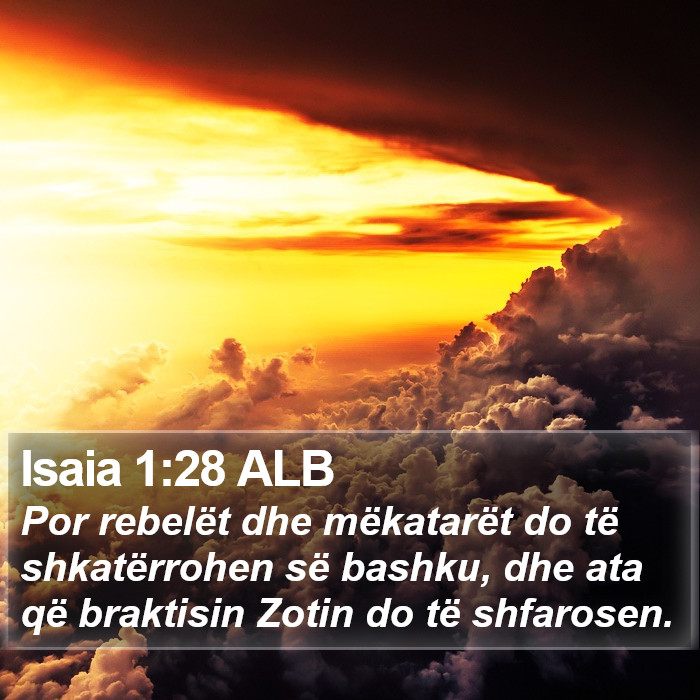 Isaia 1:28 ALB Bible Study