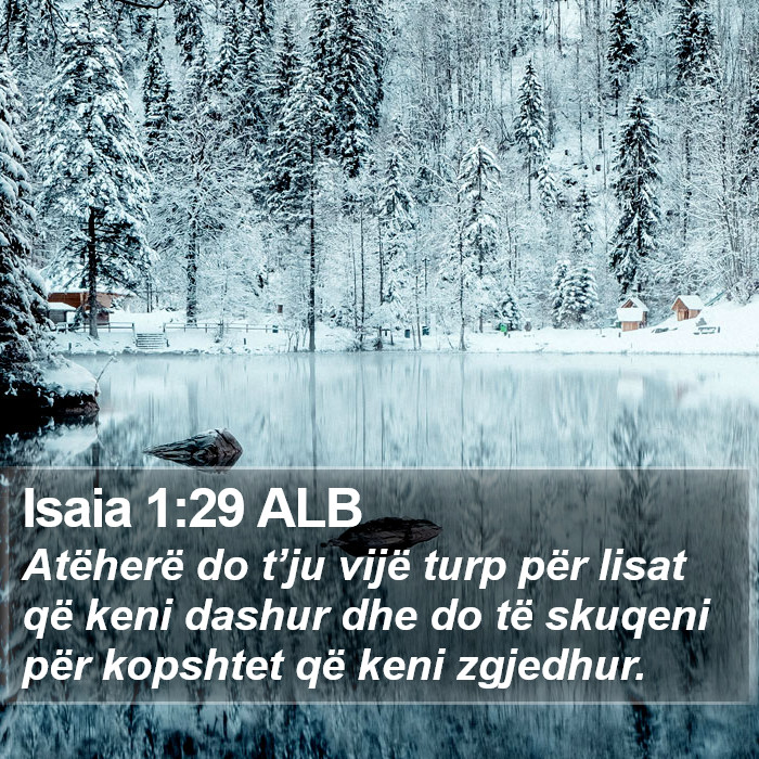 Isaia 1:29 ALB Bible Study