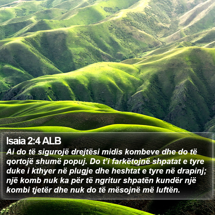 Isaia 2:4 ALB Bible Study