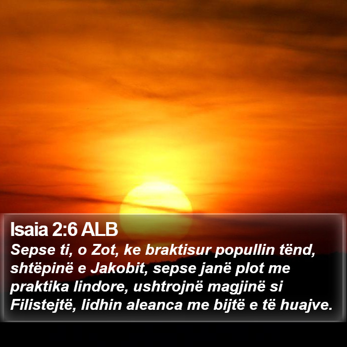 Isaia 2:6 ALB Bible Study