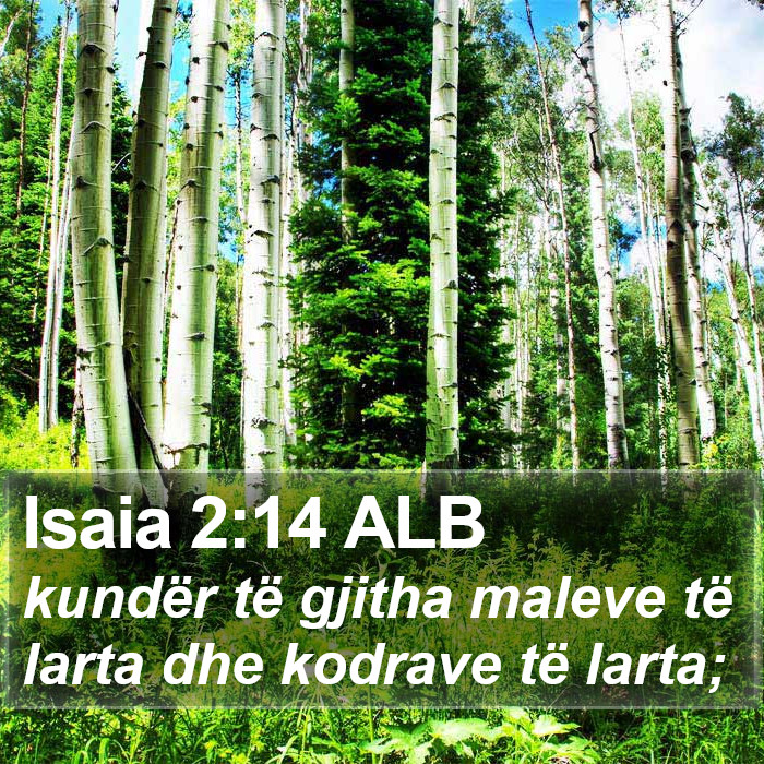 Isaia 2:14 ALB Bible Study