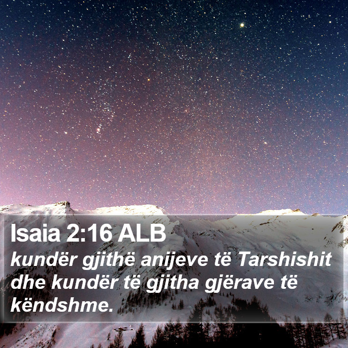 Isaia 2:16 ALB Bible Study