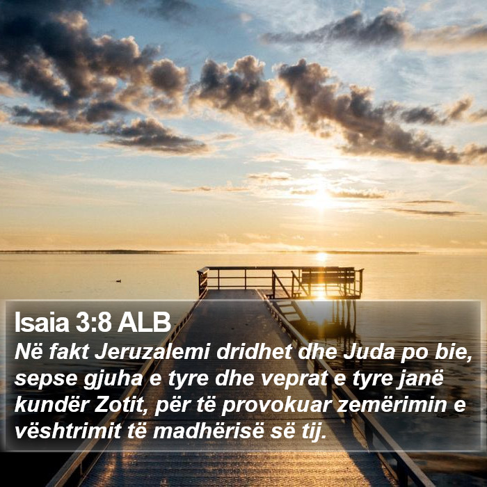 Isaia 3:8 ALB Bible Study