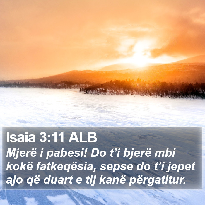 Isaia 3:11 ALB Bible Study