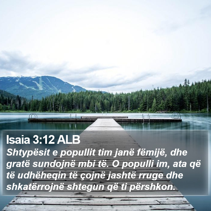Isaia 3:12 ALB Bible Study