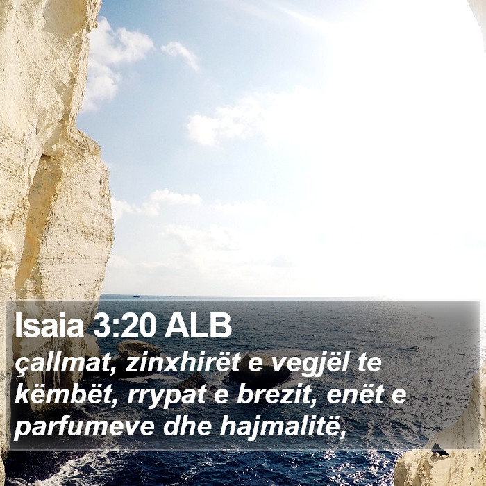 Isaia 3:20 ALB Bible Study