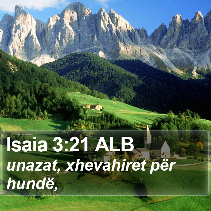 Isaia 3:21 ALB Bible Study