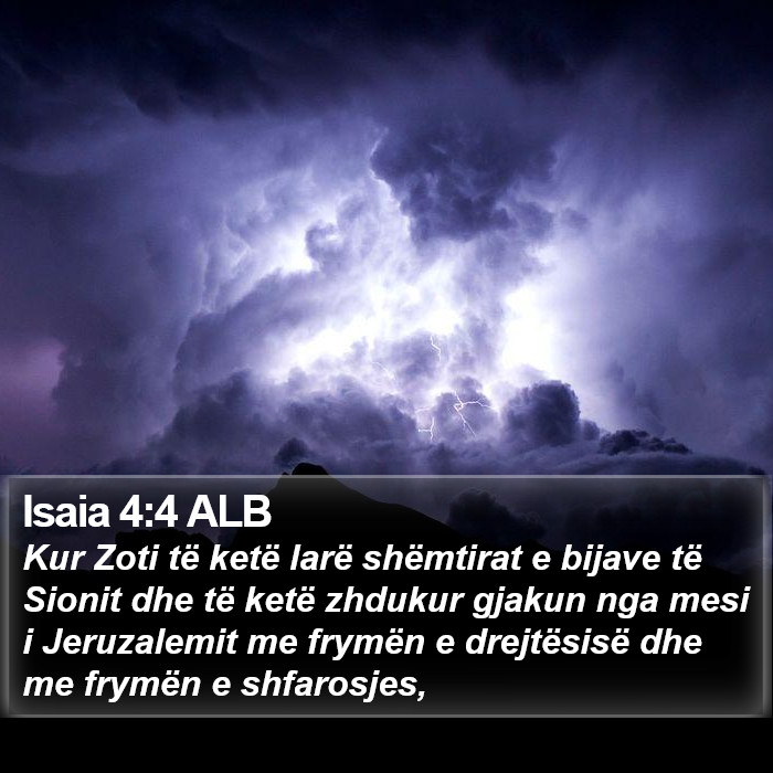 Isaia 4:4 ALB Bible Study