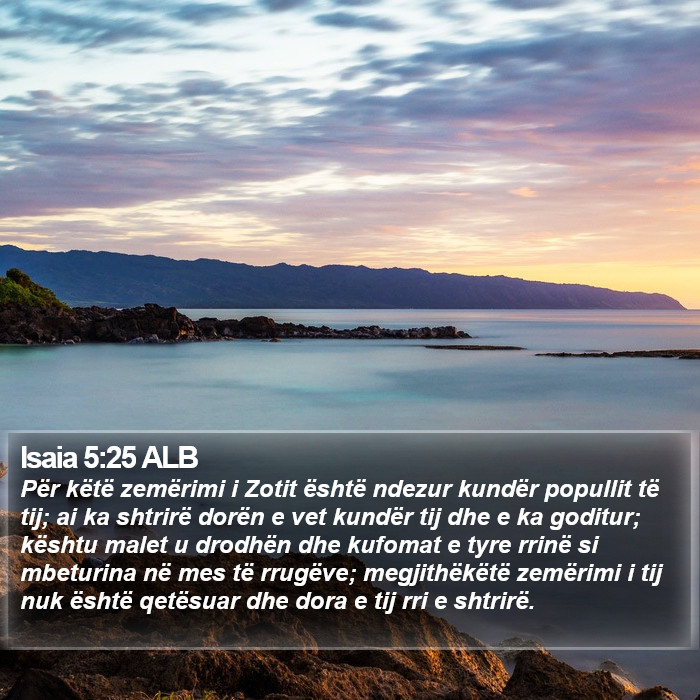 Isaia 5:25 ALB Bible Study