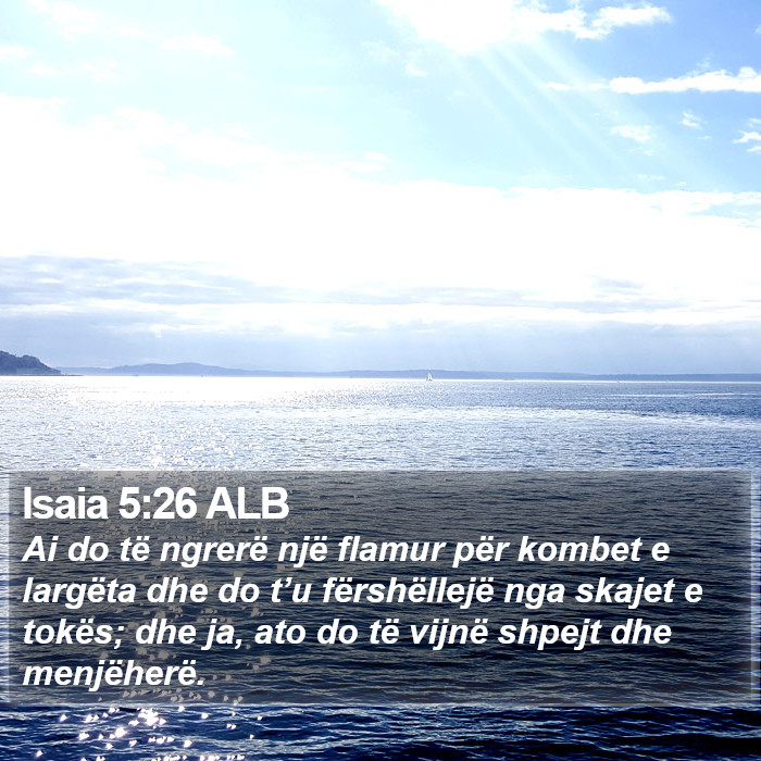 Isaia 5:26 ALB Bible Study