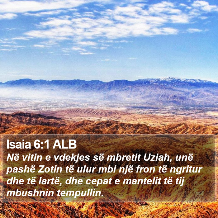 Isaia 6:1 ALB Bible Study