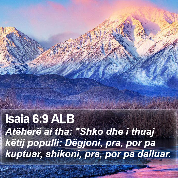 Isaia 6:9 ALB Bible Study