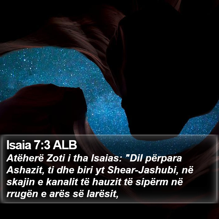 Isaia 7:3 ALB Bible Study