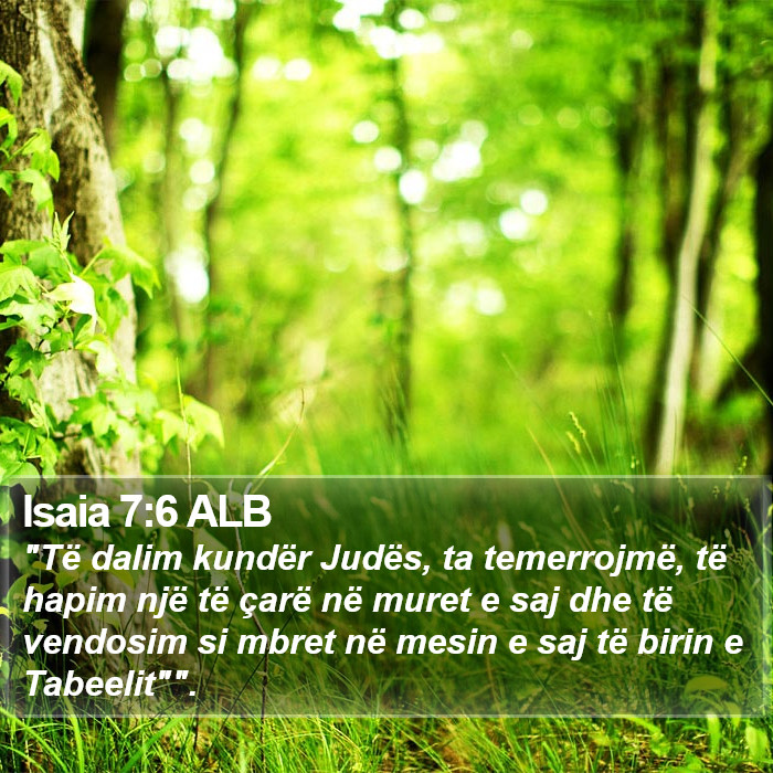 Isaia 7:6 ALB Bible Study