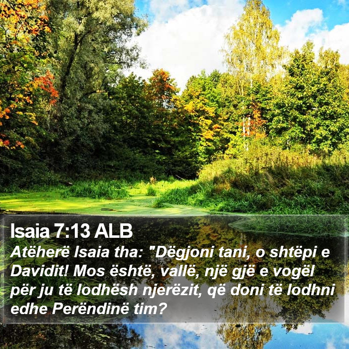 Isaia 7:13 ALB Bible Study