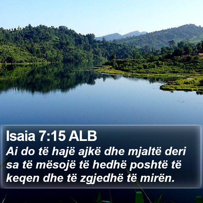 Isaia 7:15 ALB Bible Study