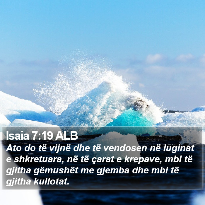 Isaia 7:19 ALB Bible Study