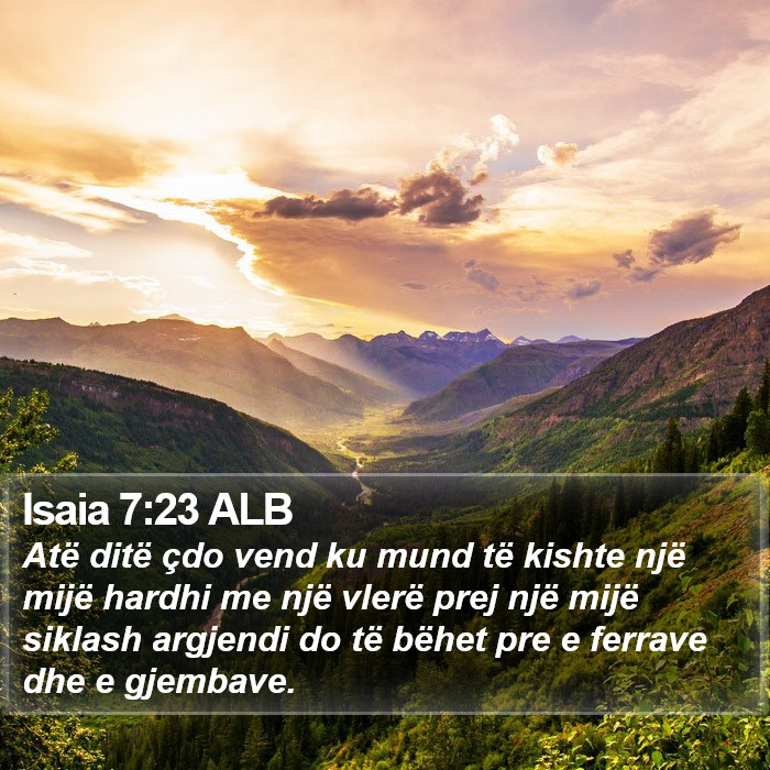 Isaia 7:23 ALB Bible Study