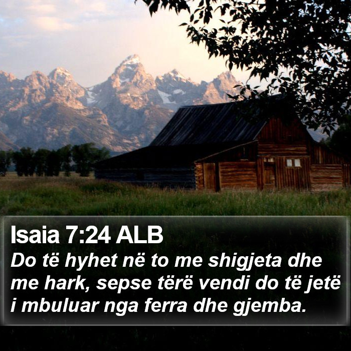Isaia 7:24 ALB Bible Study