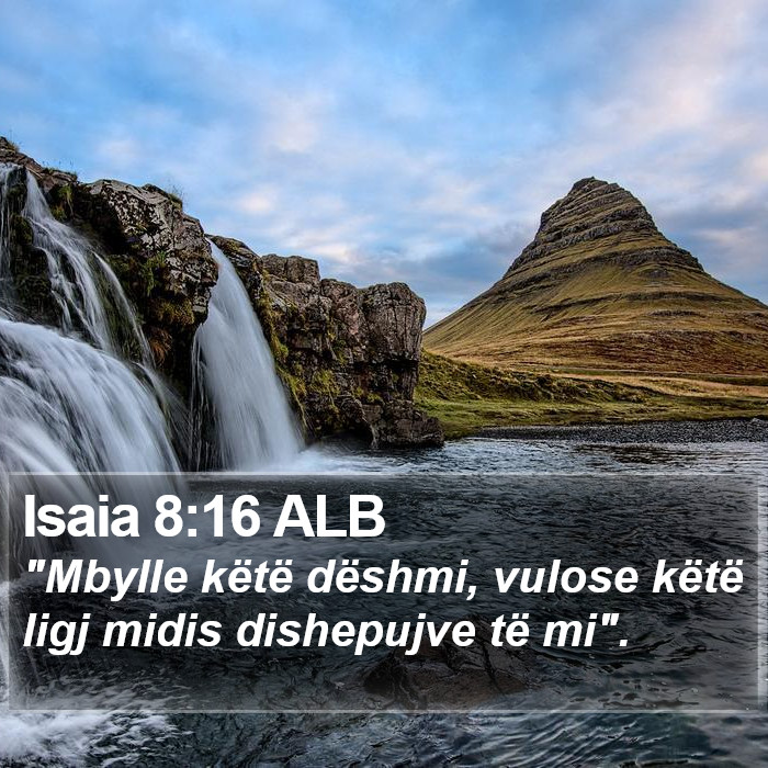 Isaia 8:16 ALB Bible Study