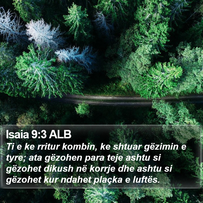 Isaia 9:3 ALB Bible Study