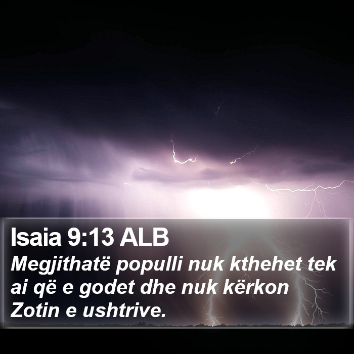 Isaia 9:13 ALB Bible Study