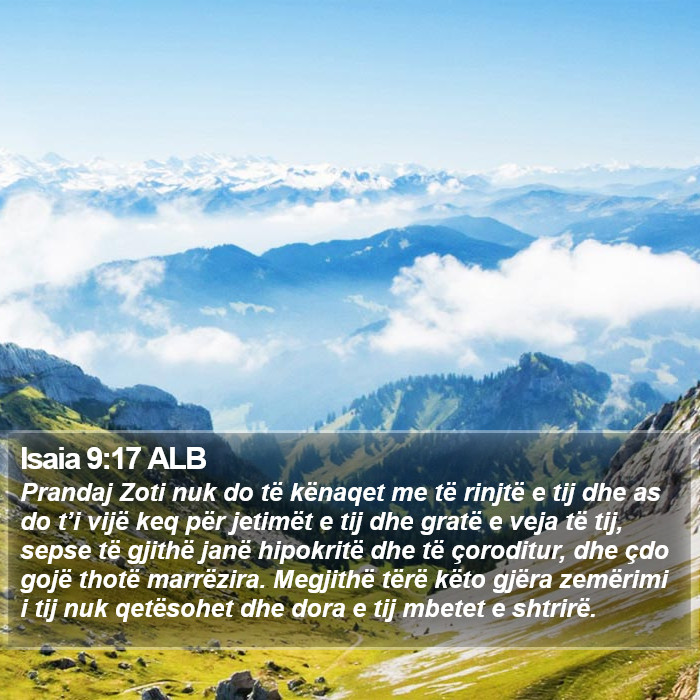 Isaia 9:17 ALB Bible Study