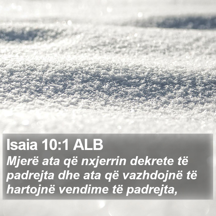 Isaia 10:1 ALB Bible Study