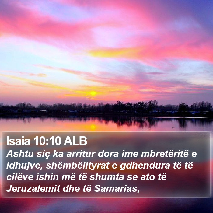 Isaia 10:10 ALB Bible Study