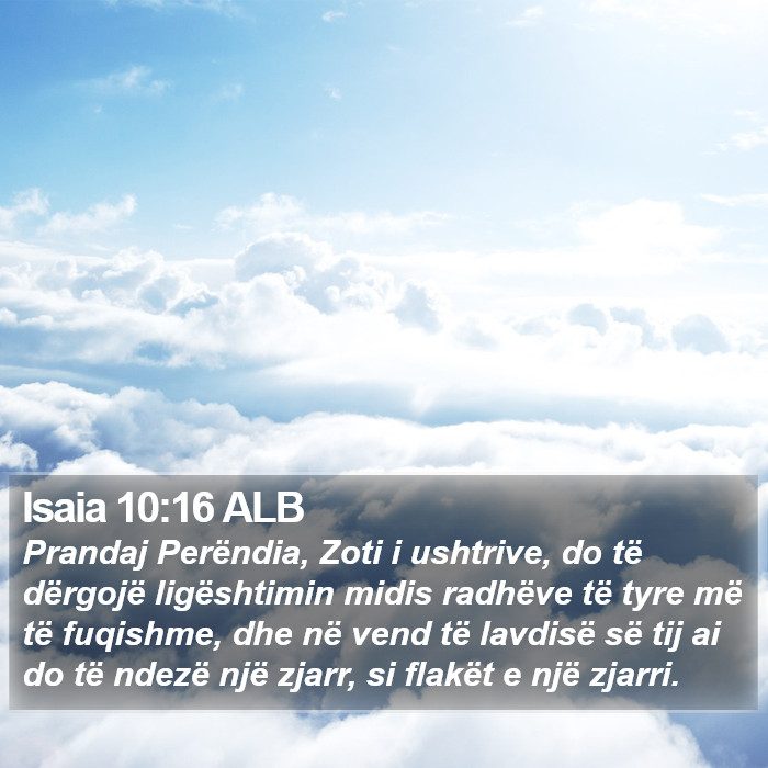 Isaia 10:16 ALB Bible Study