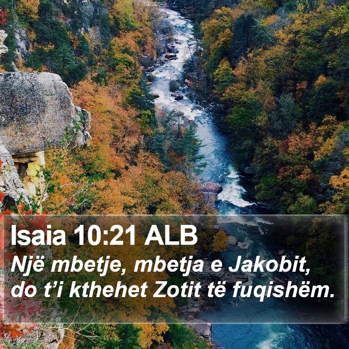 Isaia 10:21 ALB Bible Study