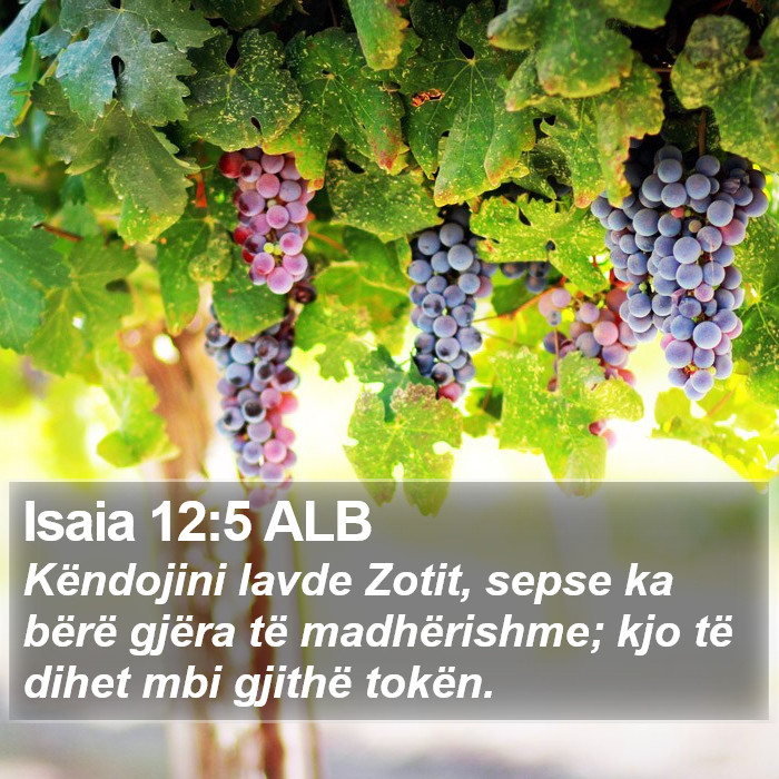 Isaia 12:5 ALB Bible Study