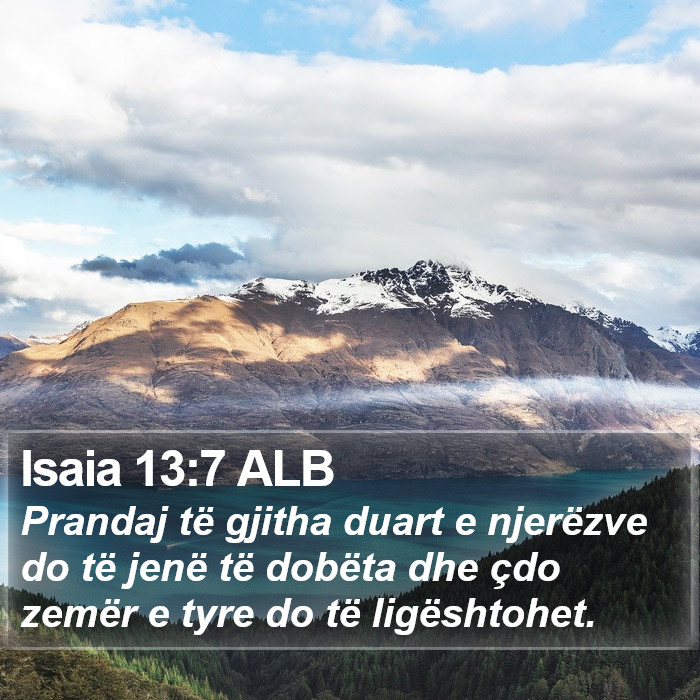 Isaia 13:7 ALB Bible Study