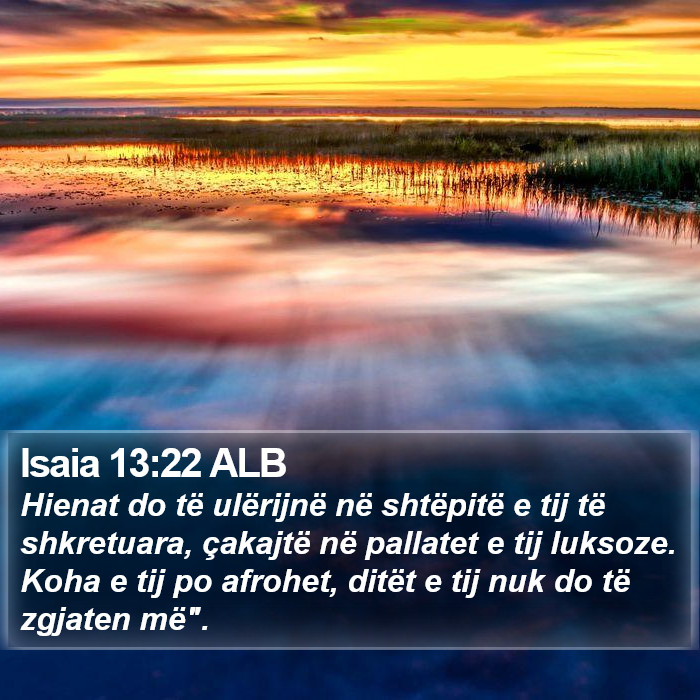 Isaia 13:22 ALB Bible Study
